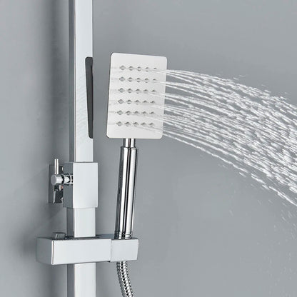 Golden Shower Faucet Rainfall 3/4-Way Bathtub Tap Bathroom