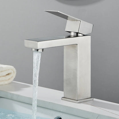 Stainless Steel Bathroom Faucet Deck Mount Basin Sink
