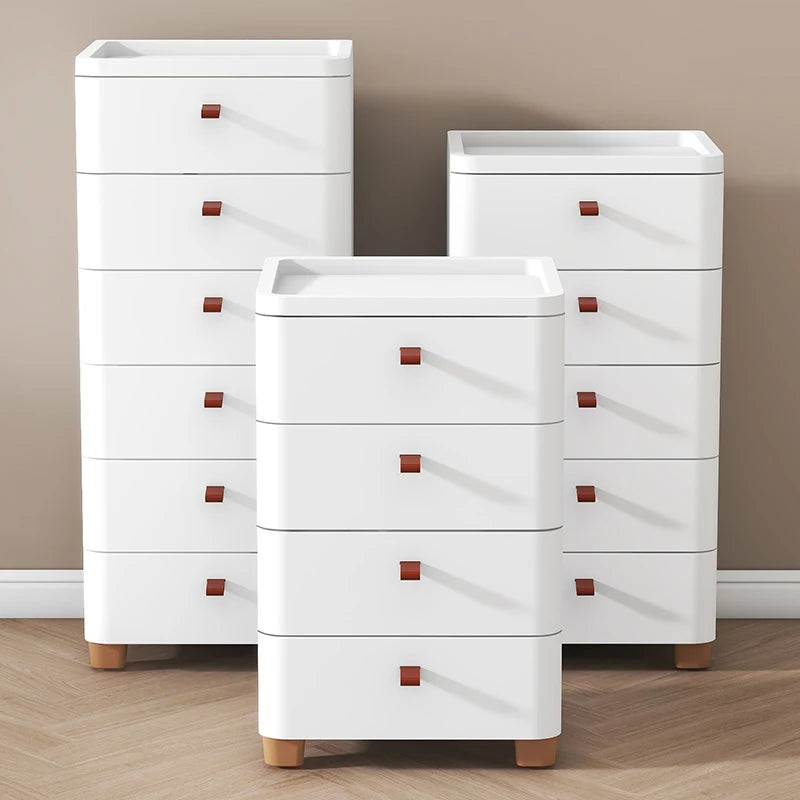 Narrow Multi-Layer Drawer Style Storage Cabinet Bathroom