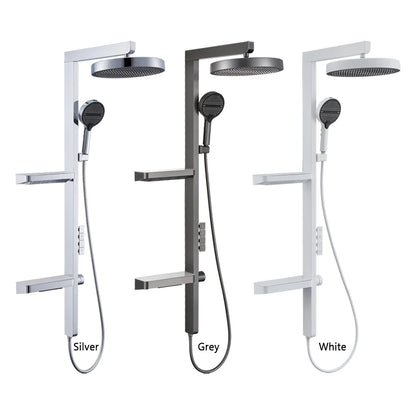 Luxury Bathroom Smart Rainfall Shower System Wall Mounted