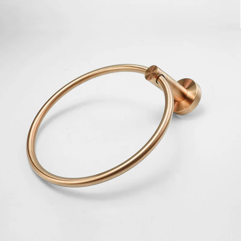 High Quality Brushed Rose Gold Bathroom Pendant Towel