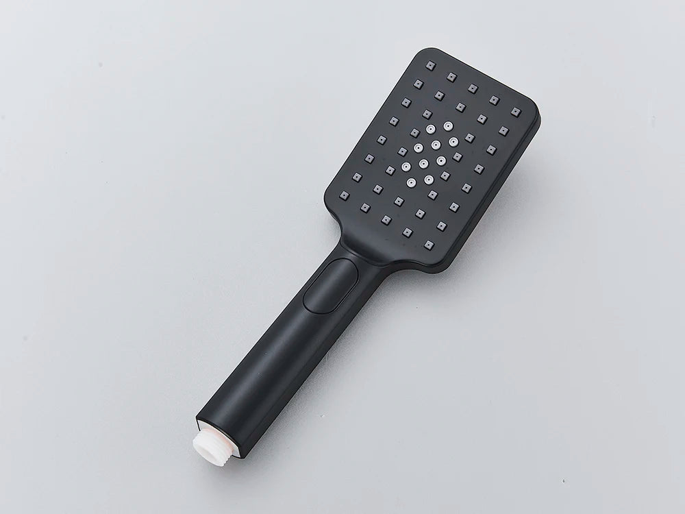 Black Thermostatic Lcd Shower Faucet Temperature Display Rainfall