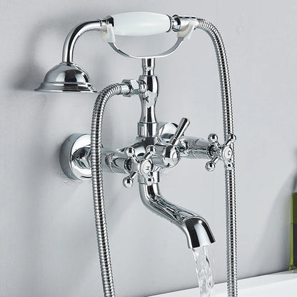 Retro Antique Brass Black Bronze Bathtub Shower Faucets