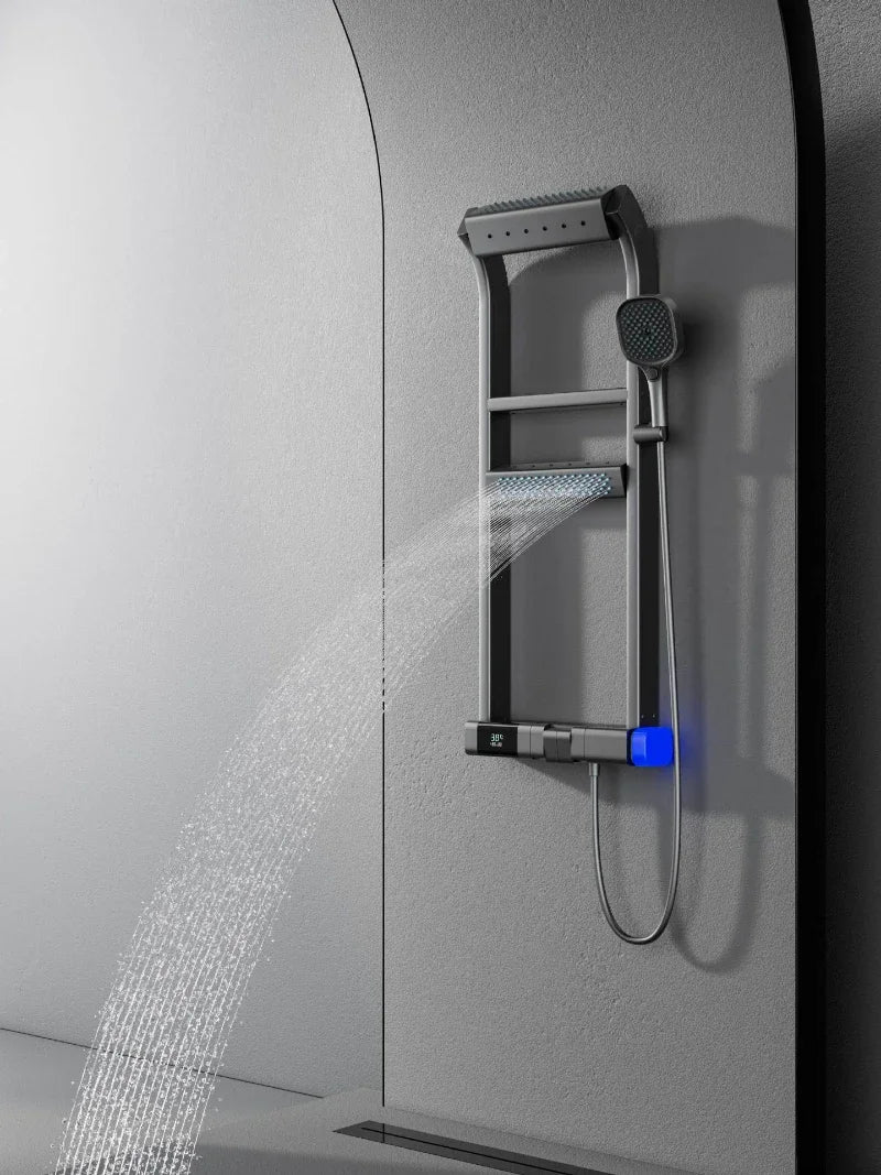 Multi-Function Thermostatic Shower System Digital Display High