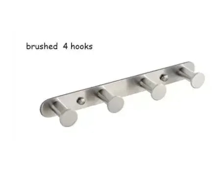 Brushed Gold/White/Matte Black Stainless Steel Hooks Bathroom