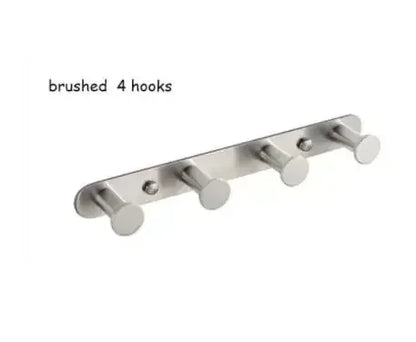 Brushed Gold/White/Matte Black Stainless Steel Hooks Bathroom