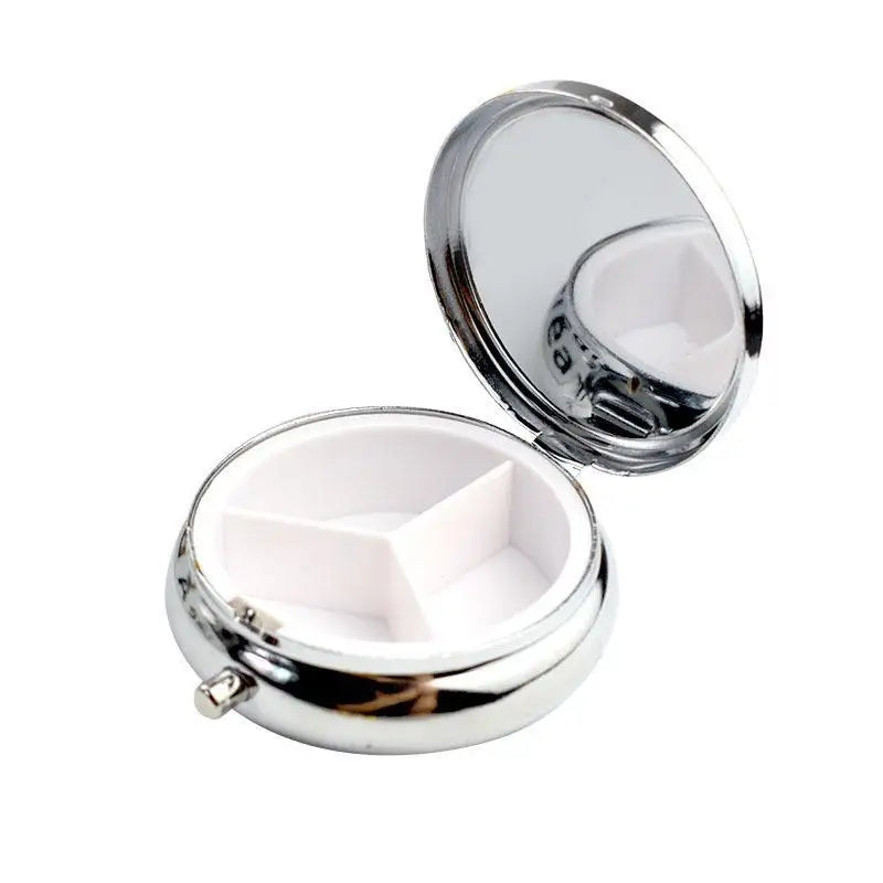 Multi Compartment Mini Jewelry Display Case Mirror Storage