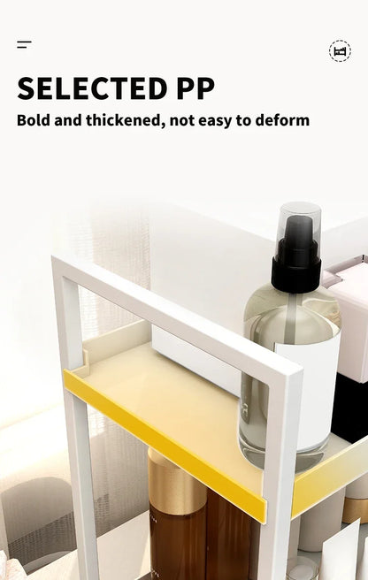 Tier Desktop Storage Rack Cosmetics Desk Office Stationery