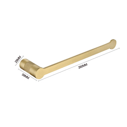 Brushed Gold Bathroom High Quality Brass Knurled Towel