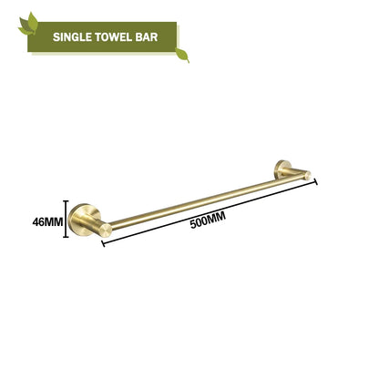 Brushed Gold Wall Mount Shelf Toilet Bath Hardware