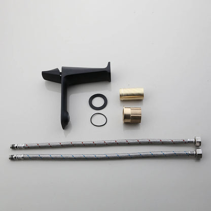 Kemaidi Rose Gold Bathroom Basin Sink Faucet Square
