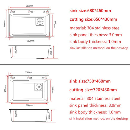 Nano Sink Matte Black Above Mount Washing Basin