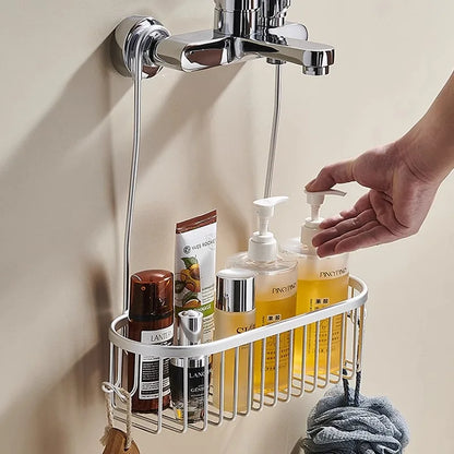 Shower Caddy Hanging Organizer Shower Basket Hooks Storage
