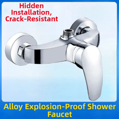 Zinc Alloy Shower Mixer Tap Wall Mounted Bathroom