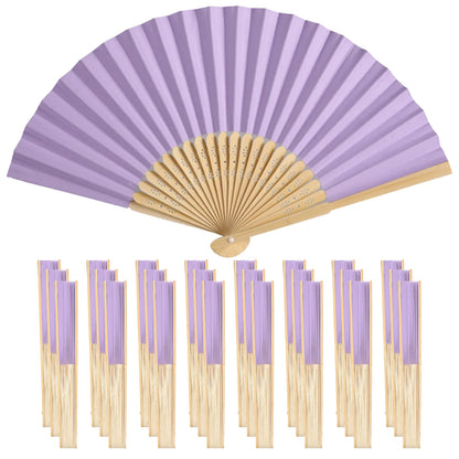 30-120pcs Wedding Hand Fans Folding Fans Guest Paper
