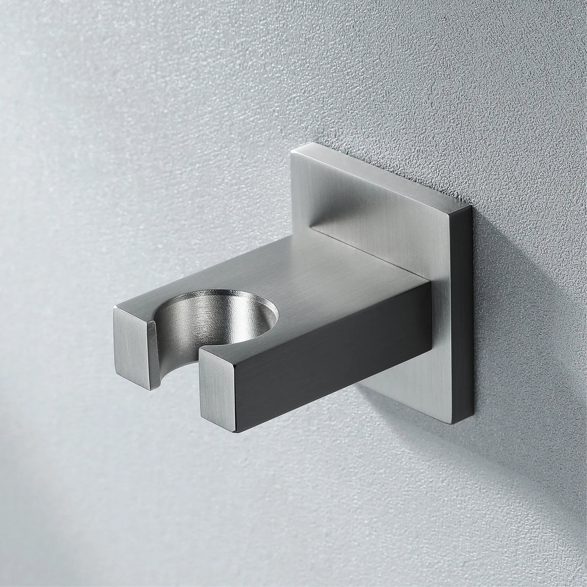 Wall-Mounted Shower Base Chrome Black Gold Square Hand-Held