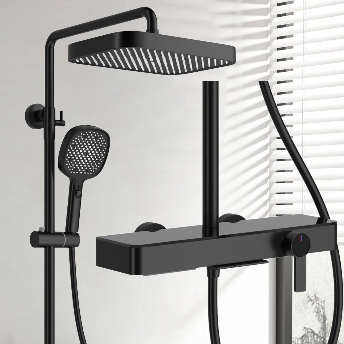 Cold Waterfall Piano Bathroom Shower 12 Inch Rain
