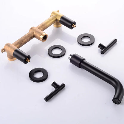 Bakala Brass Matte Black Bathroom Sink Faucet Tap