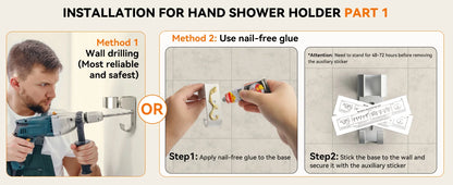 Tandem Shower Head Couples Dual Shower Head Handheld