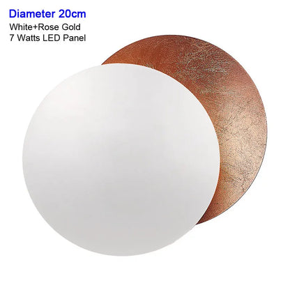Modern Texture Designer Round Wall Lamp Rotatable Black