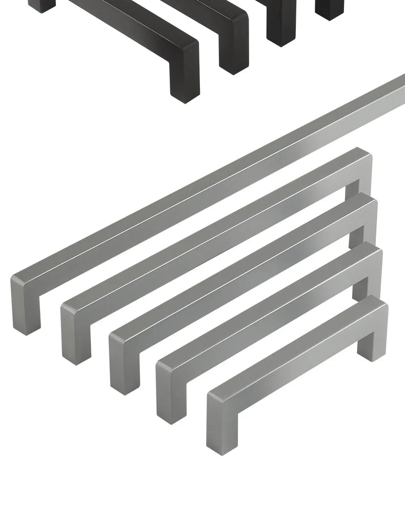 Square 500mm Extended Long Handle Wardrobe Door Handle