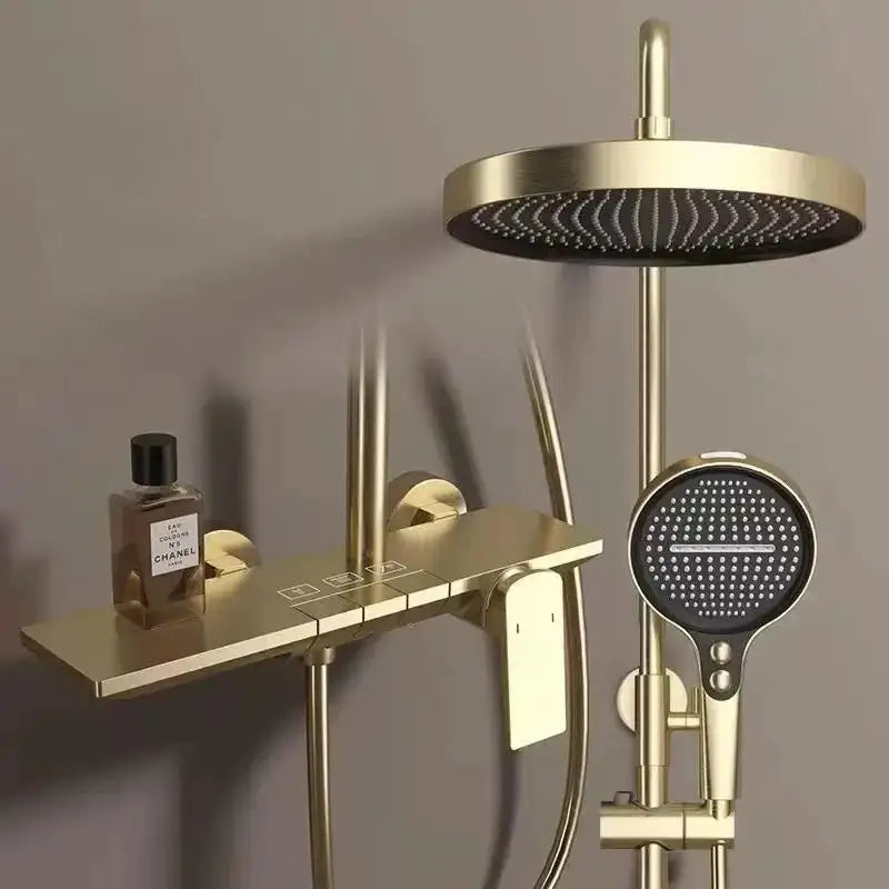 Rose Gold Bathroom Shower Cold Mixer Bath Shower