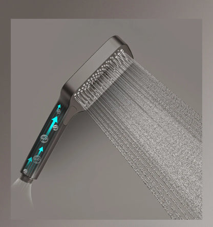 Grey Shower System Bathroom Digital Led Rain Showers
