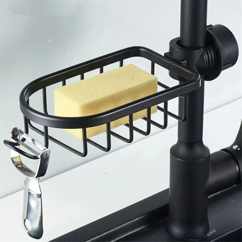 Sink Faucet Shelf Bathroom Shelf Soap Sponge Drain
