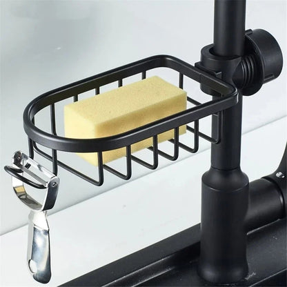 Sink Faucet Shelf Bathroom Shelf Soap Sponge Drain