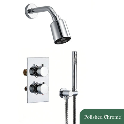Bathroom Faucet Dial Way Brushed Gold Thermostat Shower