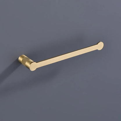 Brushed Gold Bathroom High Quality Brass Knurled Towel