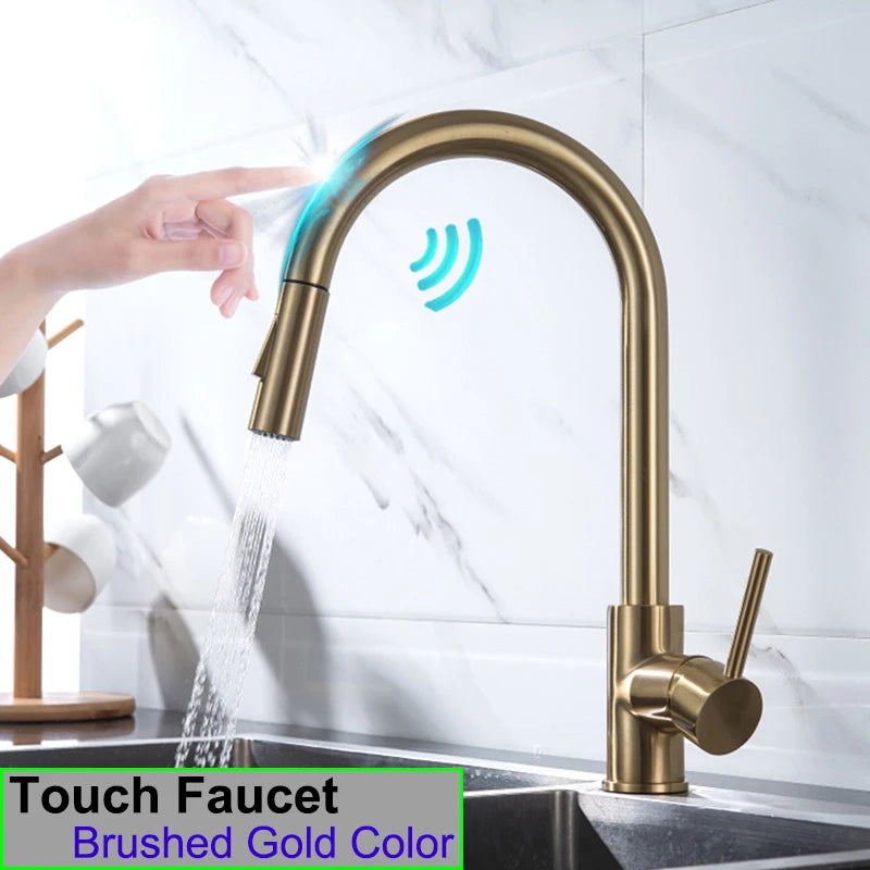 Smart Touch On Faucets 304 Stainless Steel Cold