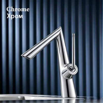 Solid Brass Basin Faucet Deck Mounted Bathroom Faucet