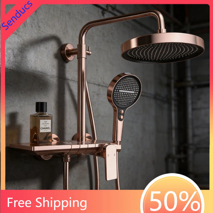 Newly Piano Bathroom Shower Premium Brass Cold Bathroom
