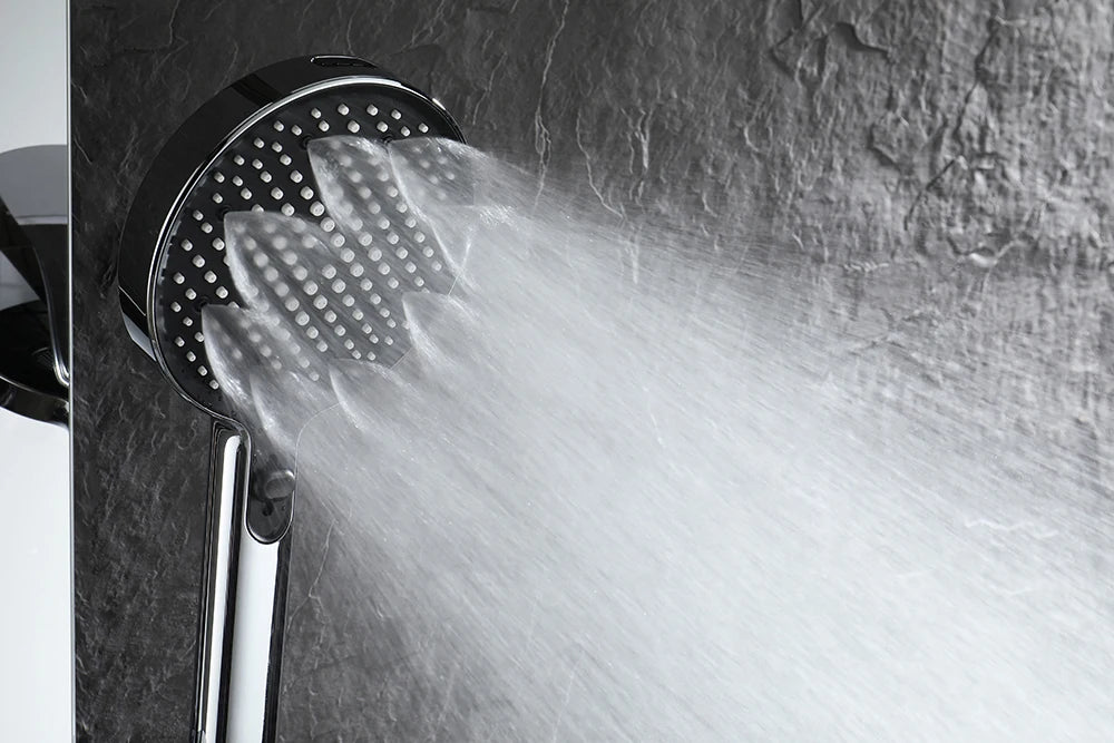 Chrome Digital Piano Bathroom Shower 12 Inch Round