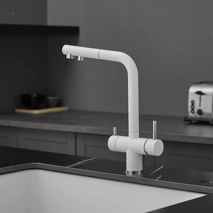 Brushed Gold Pull Out Filter Mixer Faucets Quality