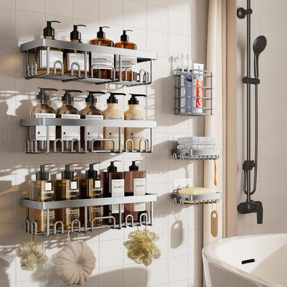 Pack Shower Caddy Organizer Rack Shelf Inside Shower