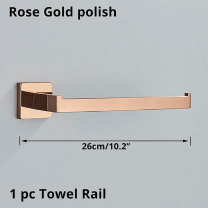 Bathroom Hardware Rose Gold Polish Shiny Bathrobe Hook