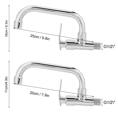 Single-Handle Cold Water Faucet G1/2 Inch Wall-Mounted