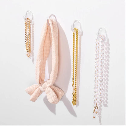Transparent Strong Adhesive Mini Hook Door Bathroom Mirror