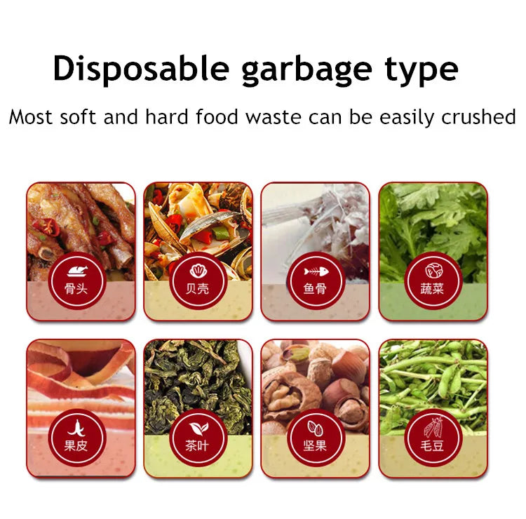 Super Quiet Sink Garbage Disposal Food Waste Disposer