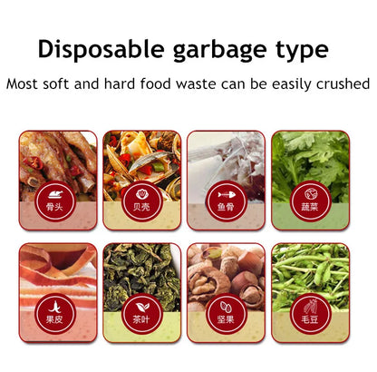 Super Quiet Sink Garbage Disposal Food Waste Disposer