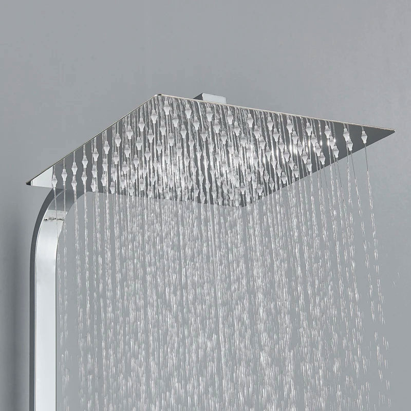 Golden Shower Faucet Rainfall 3/4-Way Bathtub Tap Bathroom