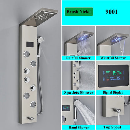 Shower Panel Tower System Rain Waterfall Shower Column