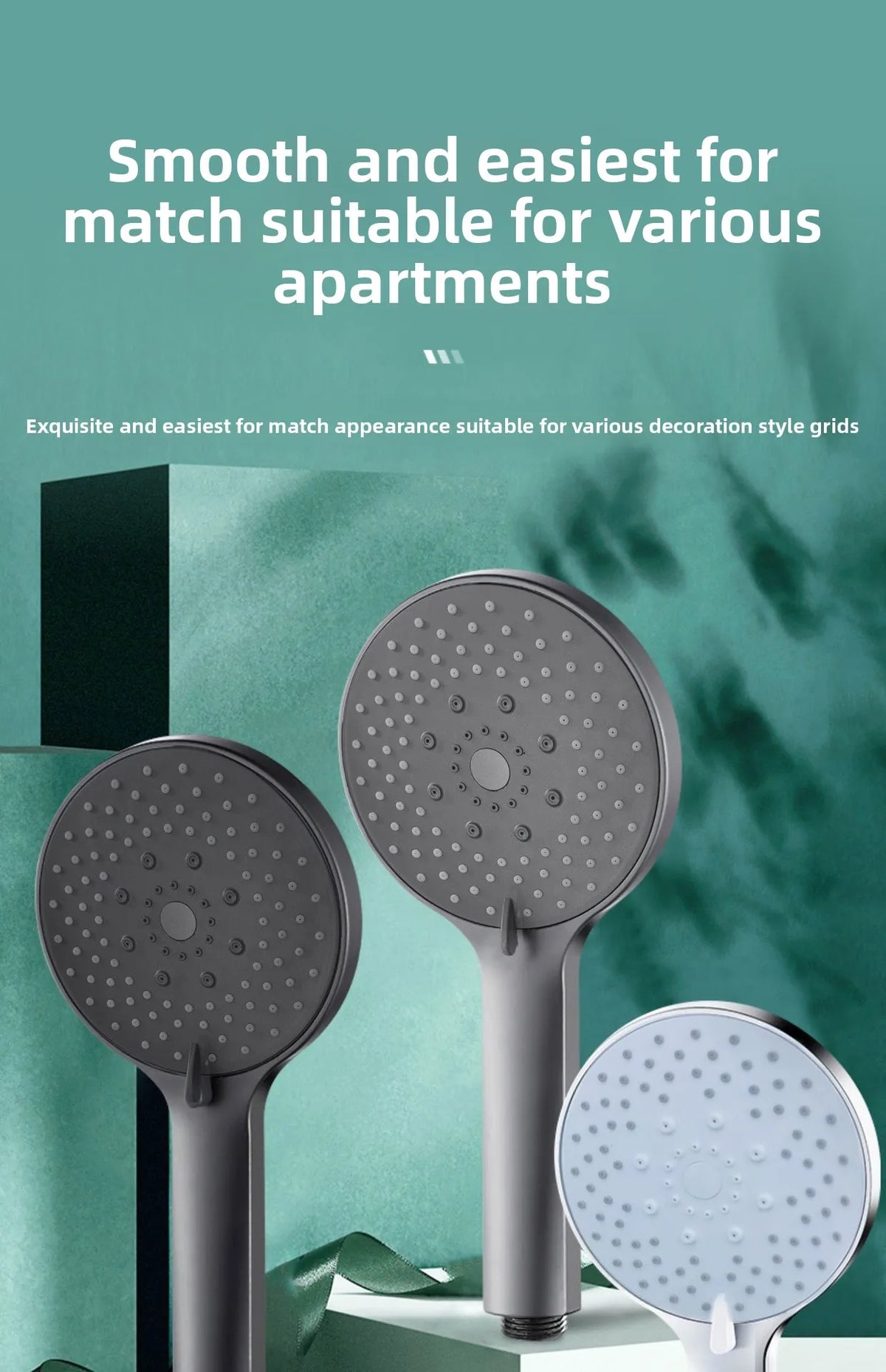 Bathroom Sprayer Shower Head Water Saving Handheld Rain