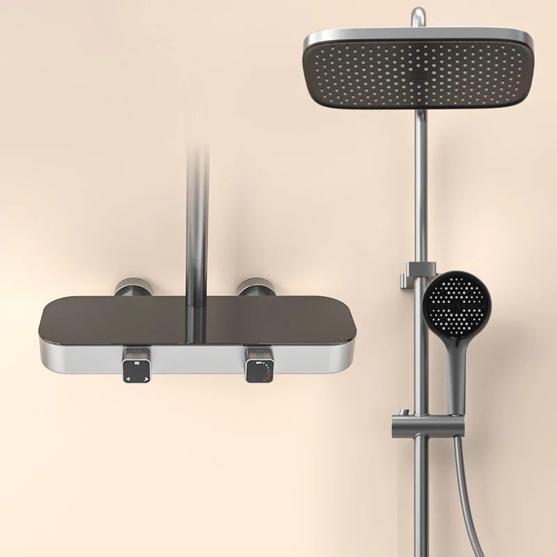 Brushed Gold Cold Bathroom Shower 12 Inch Rain