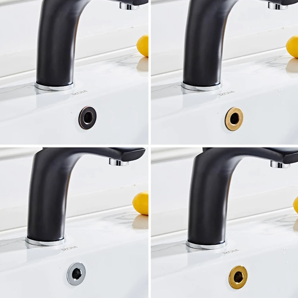 Bathroom Basin Faucet Sink Overflow Cover Brass Six-Foot