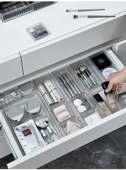 Clear Drawer Organizer Stackable Size Clear Makeup Drawer