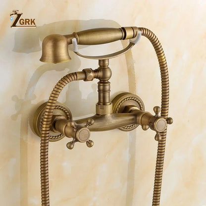 Zgrk Bathtub Faucets Brass Bathroom Faucet Mixer Tap