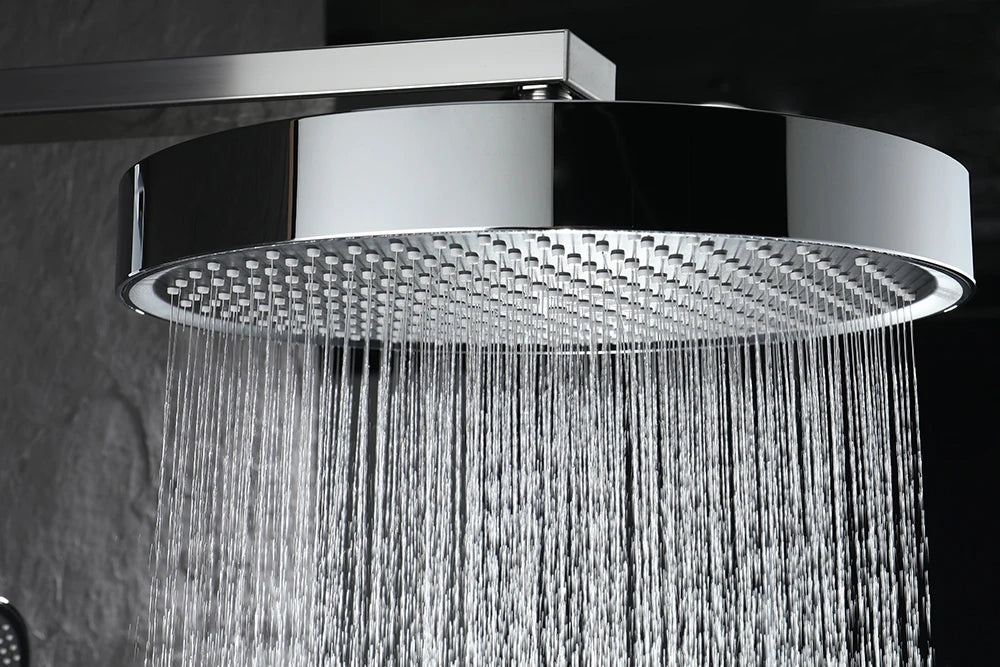 Chrome Digital Piano Bathroom Shower 12 Inch Round